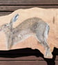 Original Hare Painting on Reclaimed Wood - Image 2