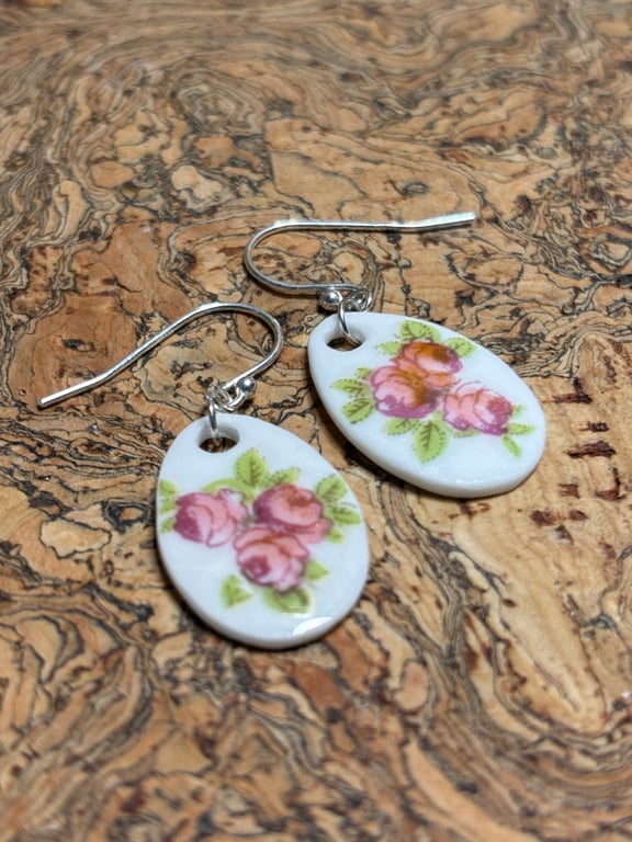 Handmade Ceramic Earrings, One of a Kind,  Eco Friendly Gifts, Unique.
