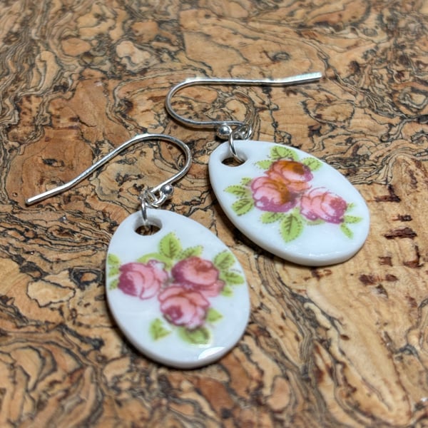 Handmade Ceramic Earrings, One of a Kind,  Eco Friendly Gifts, Unique.