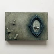 Dream Fracture i - Victorian gothic, ethereal moth, flower and wall sculpture