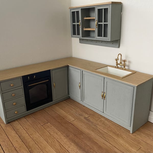 Custom order dolls house kitchen set 1:12 scale