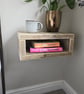 Reclaimed Scaffold Board Floating Nightstand - Bedside Table - Entryway Shelf - Image 2
