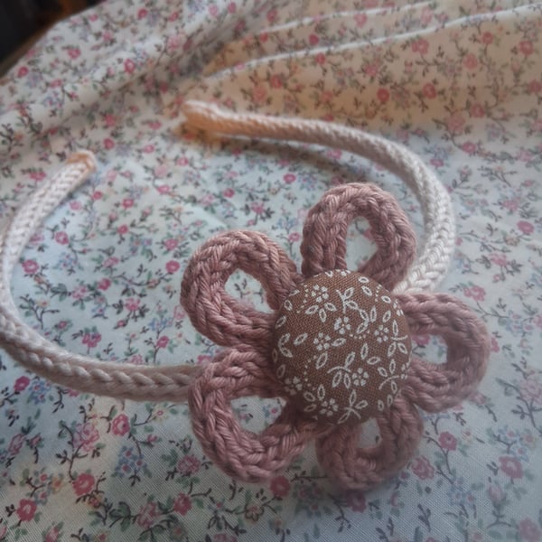 cute wool flower hairband alice band no h5