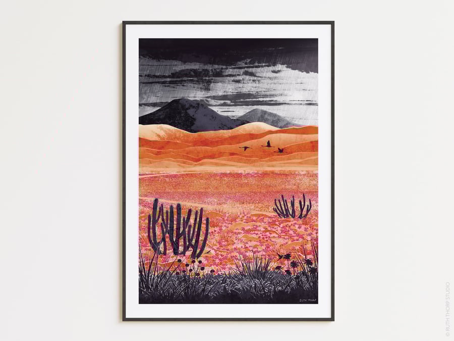 Desert Blooming Art Print