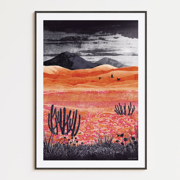 Desert Blooming Art Print