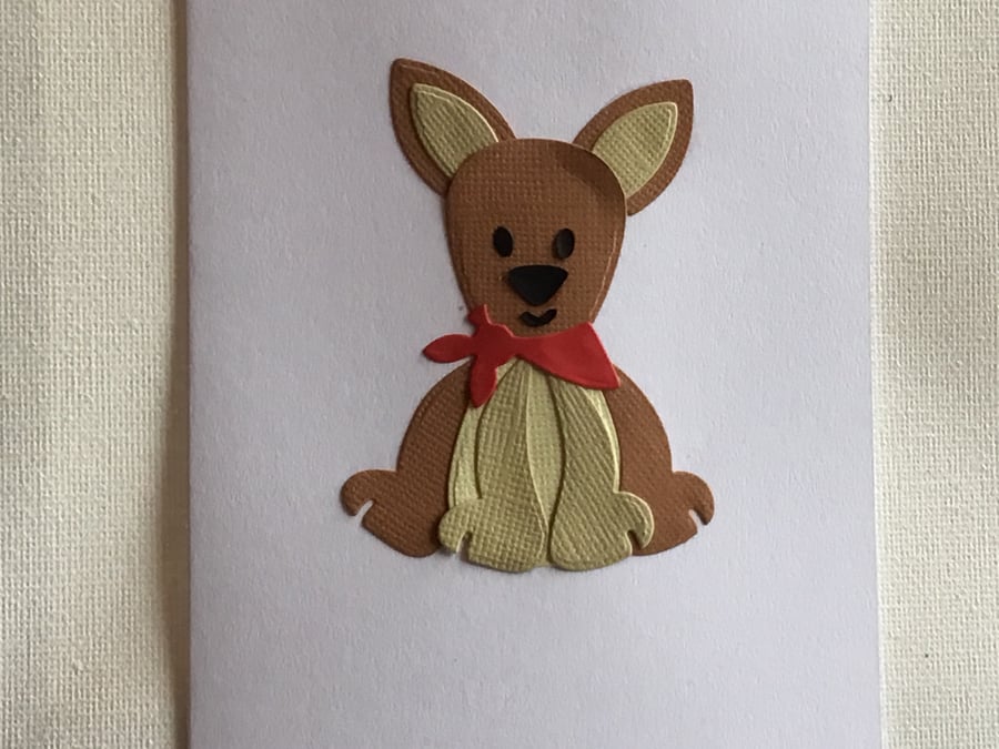 Handsome dog card. CC381