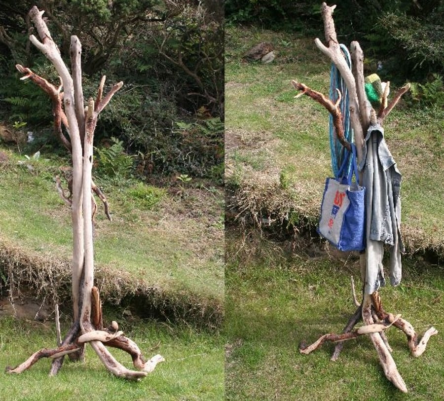 Driftwood Branch Coat,Hat stand,Tree branch Coat stand, Drift Wood Coat Stand