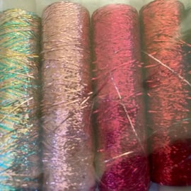 Inspiration Pack Glitter Spools Jewels (reflective metallic thread)