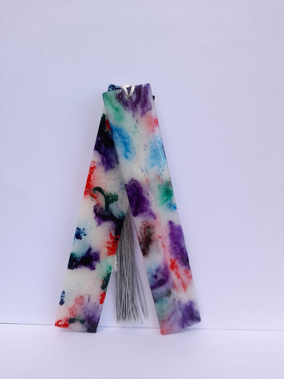 Christmas Gift - Bookmark with resin - leopard, spot design, polka dot design