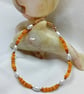 Orange Shell Bead Bracelet - Image 3