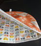 Tea Cosy in Burnt Orange coloured Narvik Birds Fabric - Image 5