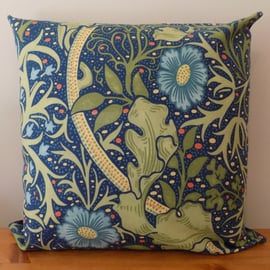 William Morris Cushion Cover Seaweed Throw Pillow Floral Cotton Fabric 15" -18" 