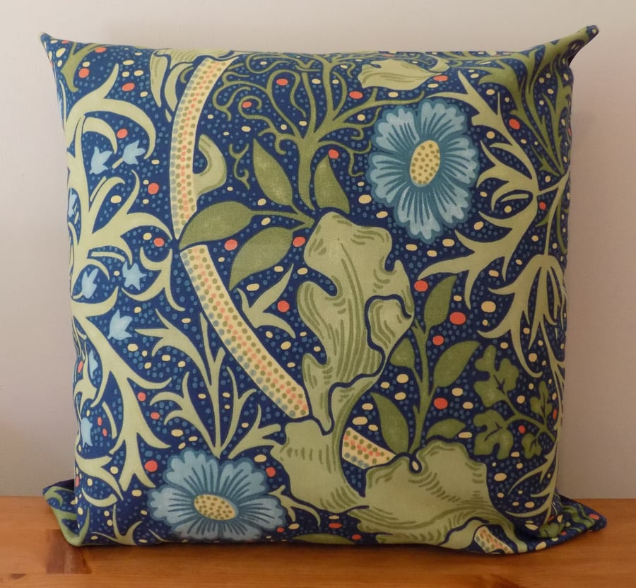 William Morris Cushion Cover Seaweed Throw Pillow Floral Cotton Fabric 15" -18" 