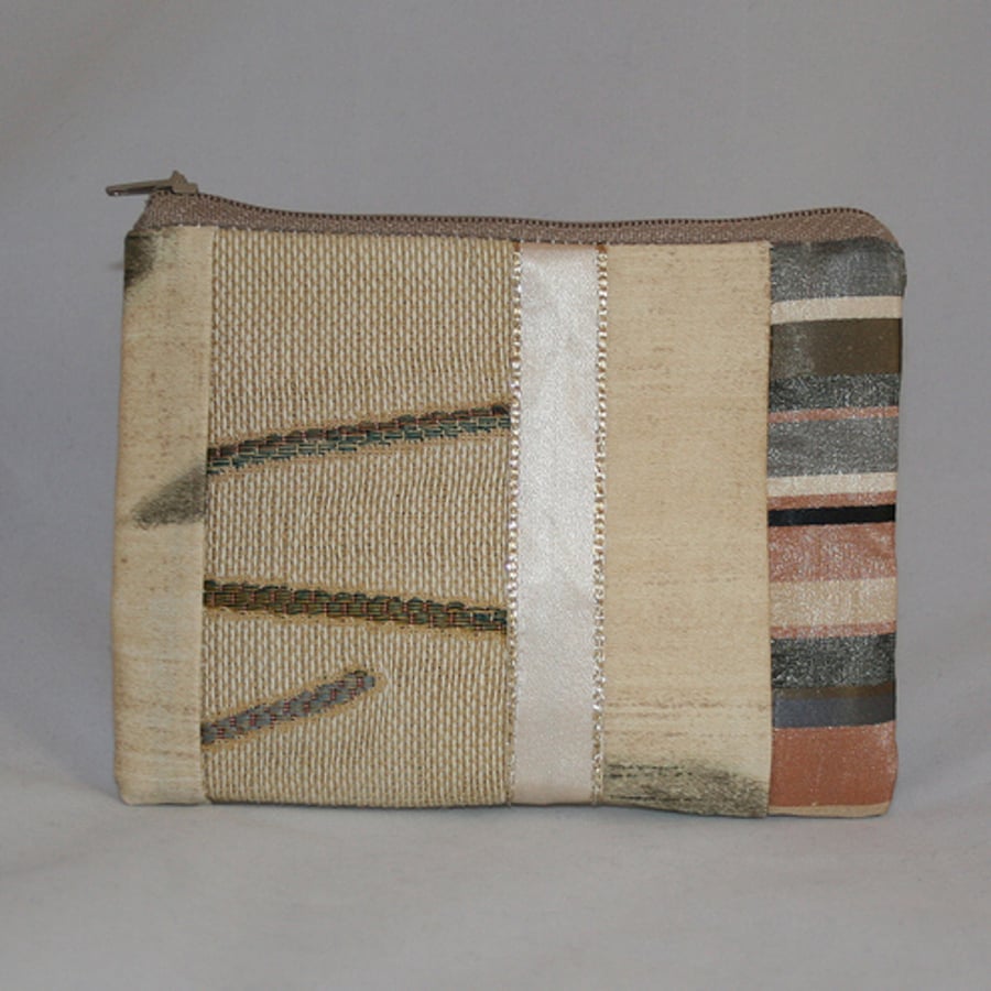 Cream Patchwork Purse