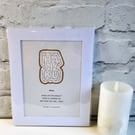 Haiku Poetry Mounted Art Print - 'Rules' Limited Edition