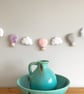 Make Your Own felt pastel Hot Air Balloon Cloud Garland Kit. Sewing pattern.