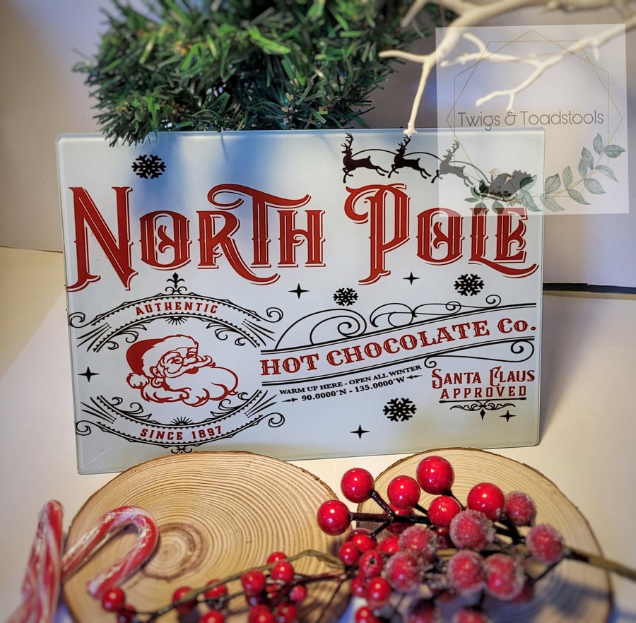 North pole hot chocolate bar worktop saver 