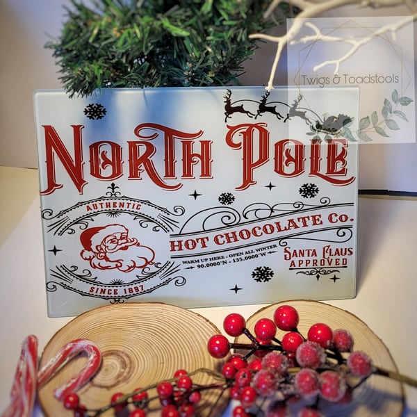 North pole hot chocolate bar worktop saver 