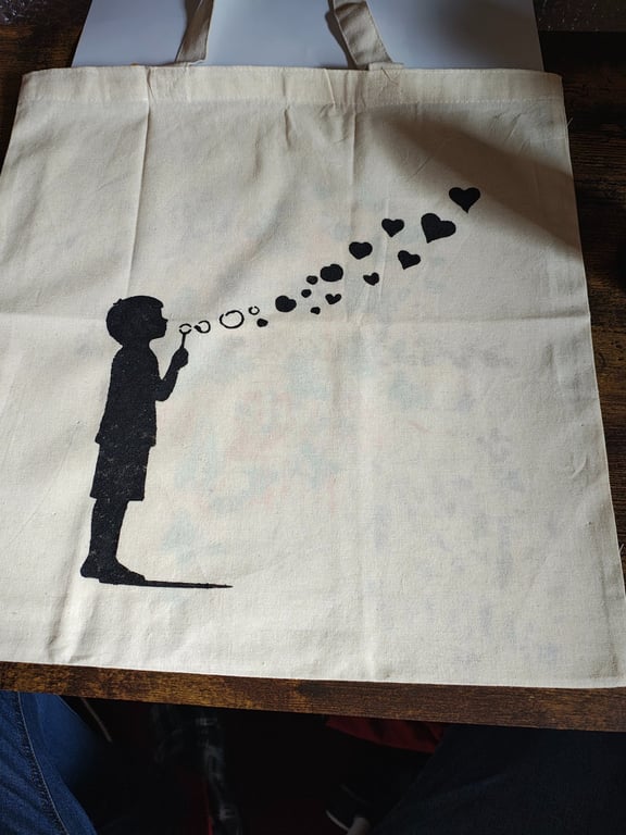 Hand painted tote bags 