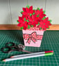 Handmade 3D Flower Pot Card