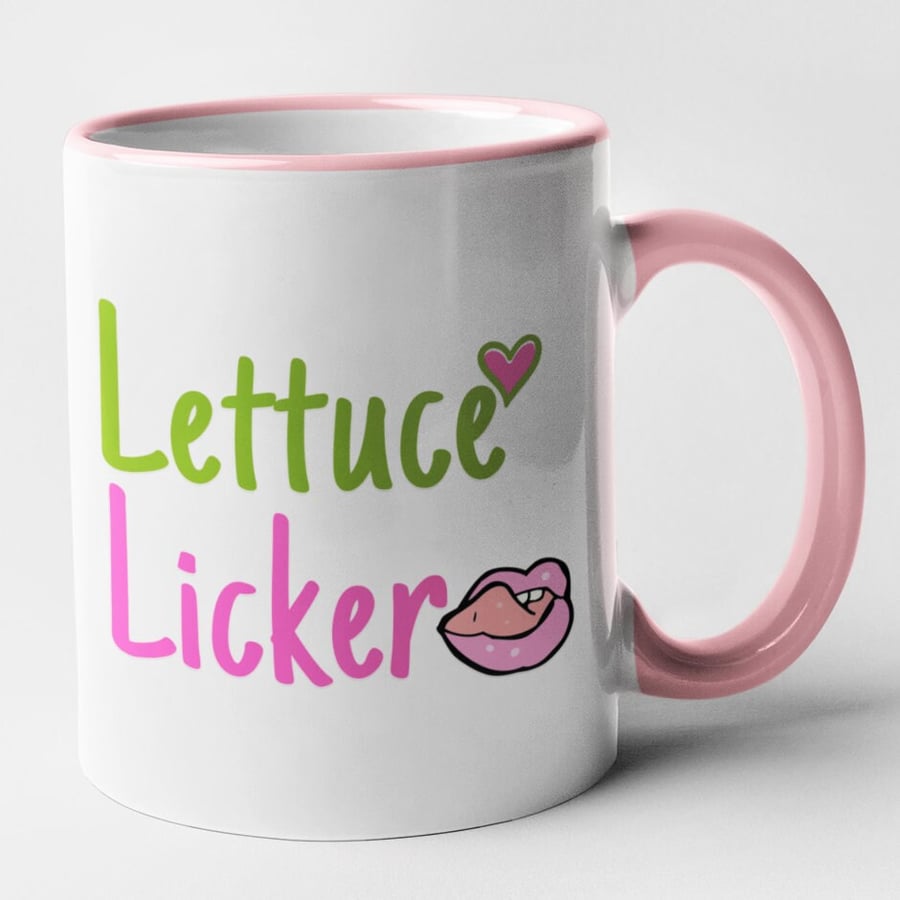 Lettuce Licker Funny Lesbian Mug Queer Gay Gift LGBTQ Theme - Hilarious Humorous