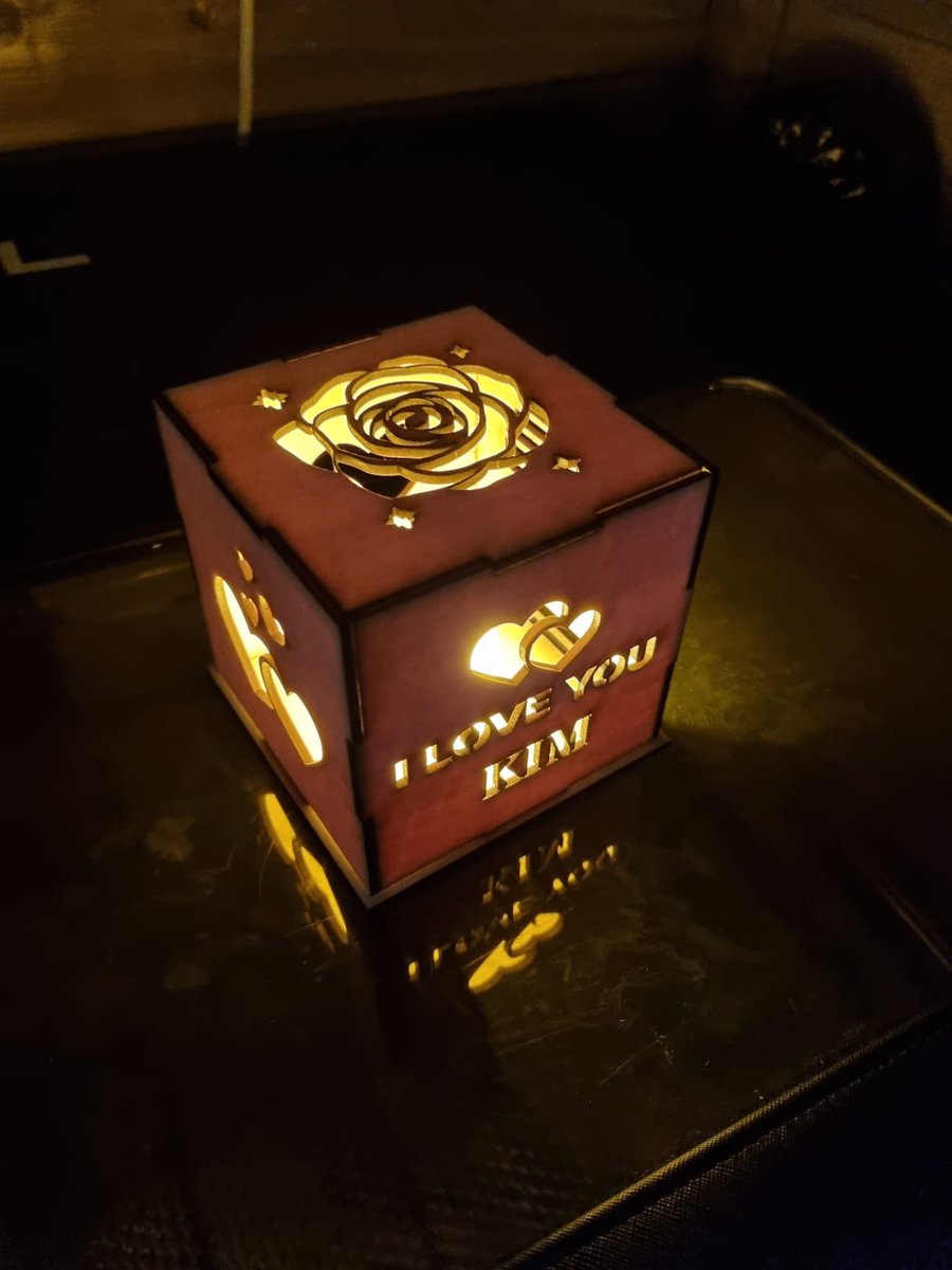 Personalised Love LED Box