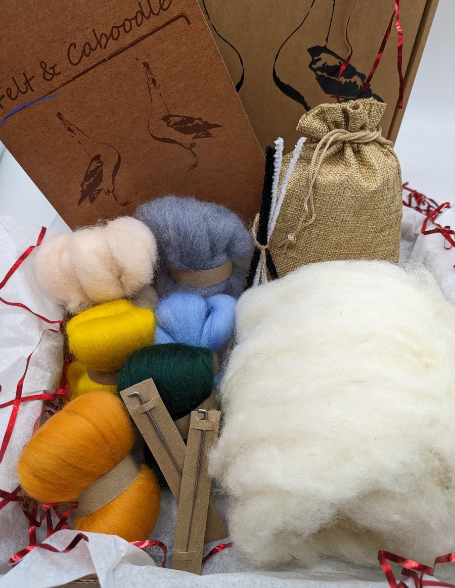Letterbox needle felting starter kit box 