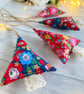 Liberty Betsy Star Floral Fabric Christmas Trees Hanging Decorations - Image 4