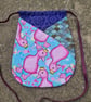 Tie-On Pocket - Large Pink Duck