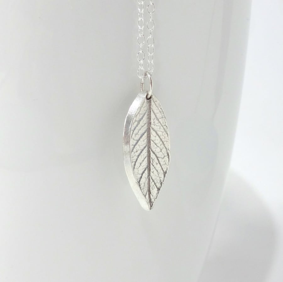 Sterling Silver Leaf Necklace