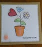 Get Well Card - Flowerpot - Image 1