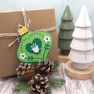 Scandi Style Bauble Shaped Handmade Gift Tags