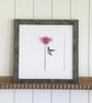 'Pink Nectar' Framed Print 12" x 12"