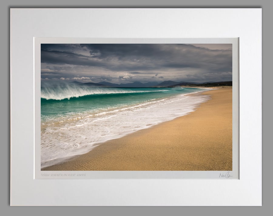 Scarasta Beach West Harris Outer Hebrides Scotland - A3 (50x40cm) Unframed Print