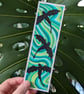 Handmade Green Dragon Swirl Bookmark