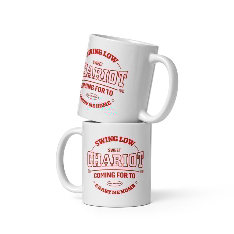 Swing Low Sweet Chariot Rugby Mug – Six Nations England Fan Gift