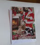 Christmas card. Handmade Christmas card. Santa. Ref 462