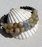 Coffee Agate & Brown Bronzite Gemstone Bracelet "Praline" - SALE PRICE - Image 1