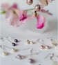 Baroque Freshwater Cultured Pearls on a Rose Bail Stud - Image 6