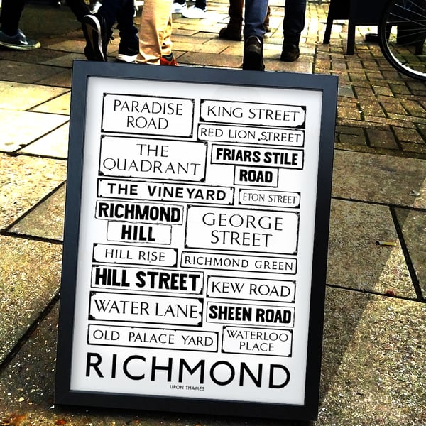 RICHMOND STREETS A3 Print
