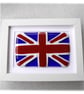 Union Jack Flag British Fused Glass Framed Picture - Image 8