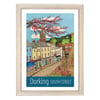 Dorking South Street travel poster print by Susie West