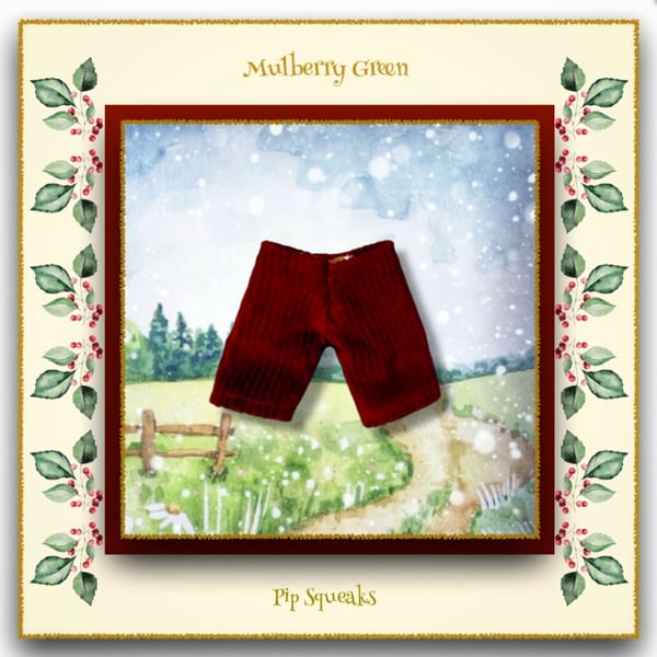 Pip Squeaks Burgundy Corduroy Trousers