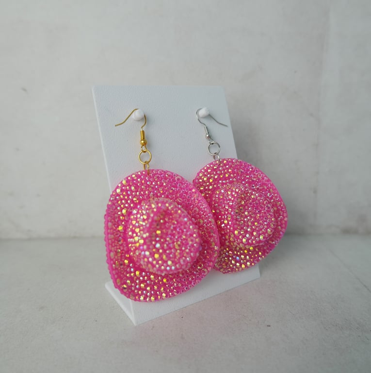 Bedazzled Cowgirl Earrings Accessory Keyring