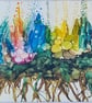 (49) Abstract Alcohol Inks, "Airy, Fairy Garden" - Image 7
