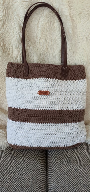 Hand crafted crochet handbag 