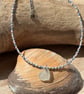 Necklace and bracelet or anklet with seed beads and seaglass Ref R22 - Image 4