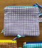 Summer seconds   Five Gingham Cotton pouches - super cute - Image 4