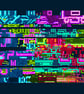 180 - Cross stitch pattern, a truly modern piece computer pixels error screen - Image 4