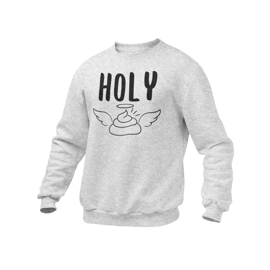 Holy S... (Poo Emoji) Jumper  -  Novelty Funny Jumper